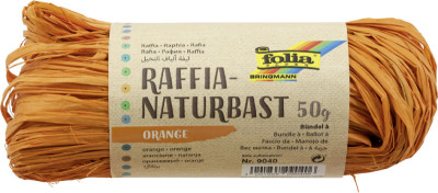 folia Raphia naturel, 50 g, jaune citron