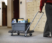 Rubbermaid Chariot de transport Triple, gris