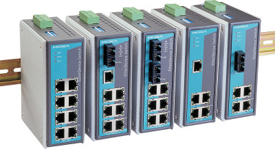 MOXA switch Unmanaged Industriel Ethernet, 4 x ports RJ45