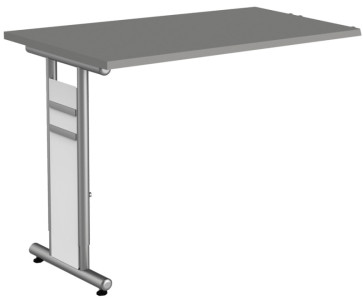 Moule de bureau Kerkmann PC 4, (B) 1,950 mm, gris clair