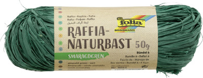 folia Raphia naturel, 50 g, bleu royal