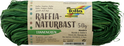 folia Raphia naturel, 50 g, bleu royal