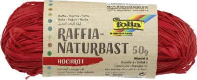 folia Raphia naturel, 50 g, jaune banane