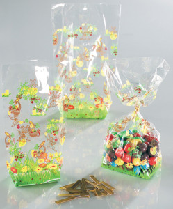 folia Sachet en cellophane avec impressions de Pâques,