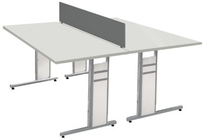 Kerkmann Formulaire de bureau 4, (B) 1 200 mm, blanc