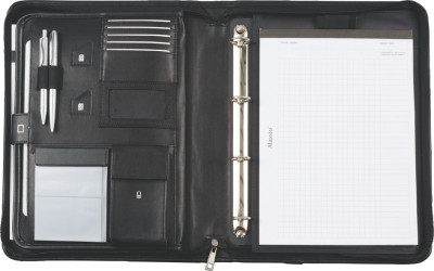 tablet PC Alassio Organisateur A4 trentin, simili cuir, noir