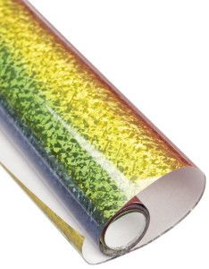 folia Film holographique adhésif, 400 mm x 5 m, arc-en-ciel