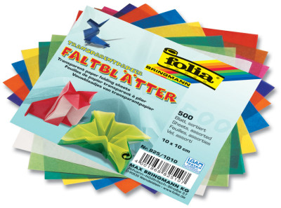 transparentes Folia papier-feuilles, 150 x 150 mm