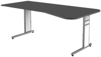 Kerkmann PC de bureau moule 4, (B) 1,950 mm, graphite Kerkmann PC de bureau moule 4, (B) 1,950 mm, graphite