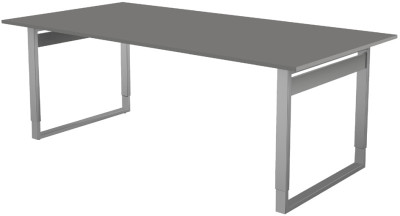 kerkmann Table de conférence Form 5, (L)2.000 mm, graphite