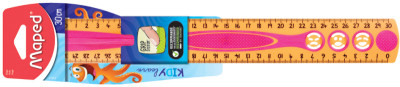 Maped Règle plate Kidy Grip, 300 mm, en plastique