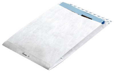 Tyvek Enveloppe à soufflet B4, 55 g/m2, sans fenêtre, blanc