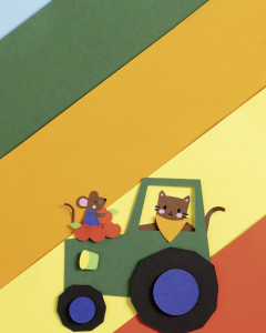 folia Bloc de carton pour photomontages, A3, couleurs