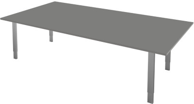 kerkmann Table de conférence Form 5, (L)2.000 mm, graphite