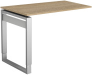 kerkmann Bureau Form 5, (L)1.800 x (P)800 mm, blanc