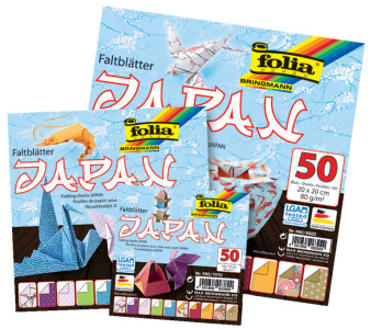 folia Feuilles de papier à plier JAPAN, 100 x 100 mm, 50
