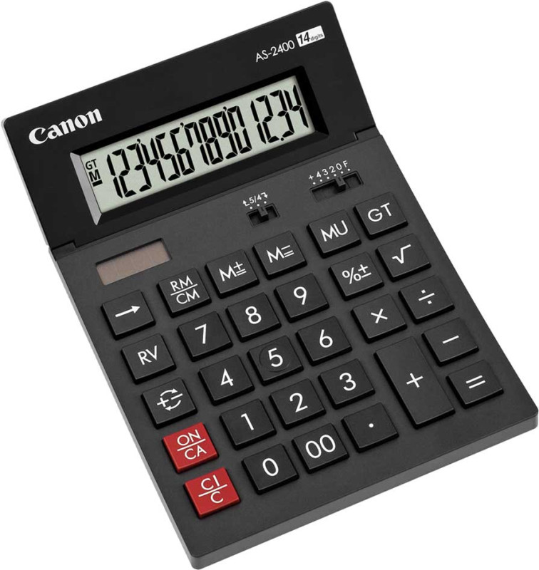 Canon Calculatrice de bureau AS-2400, alimentation solaire