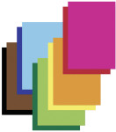 folia Bloc de papier teinté, A4, 130 g/m2, 20 feuilles