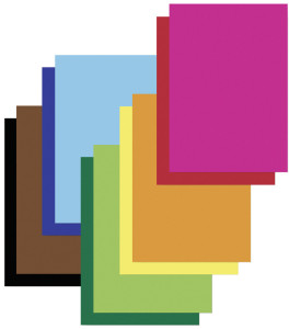 folia Bloc de papier teinté, A4, 130 g/m2, 20 feuilles