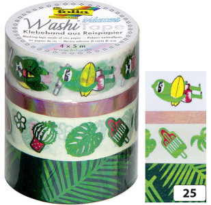 folia Rubans autocollants déco Washi-Tape HOTFOIL OR, kit