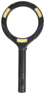 IWH Loupe avec éclairage LED COB, noir