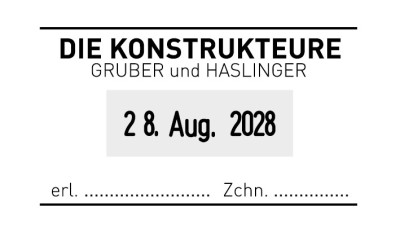 trodat Datumstempel Professional 4.0 5440, 4 Zeilig