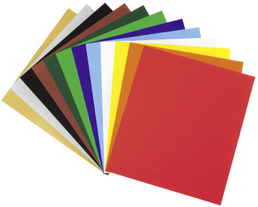 folia Bloc de papier brillant, 12 feuilles, couleurs