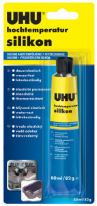 UHU Silicone haute température, noir, tube 80 ml,