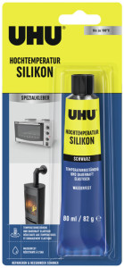 UHU Silicone haute température, noir, tube 80 ml,