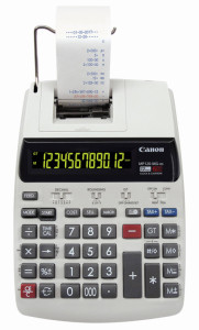 Canon MP-120 MG-ES II - Calculatrice imprimante 12 chiffres à affichage et impression bicolore
