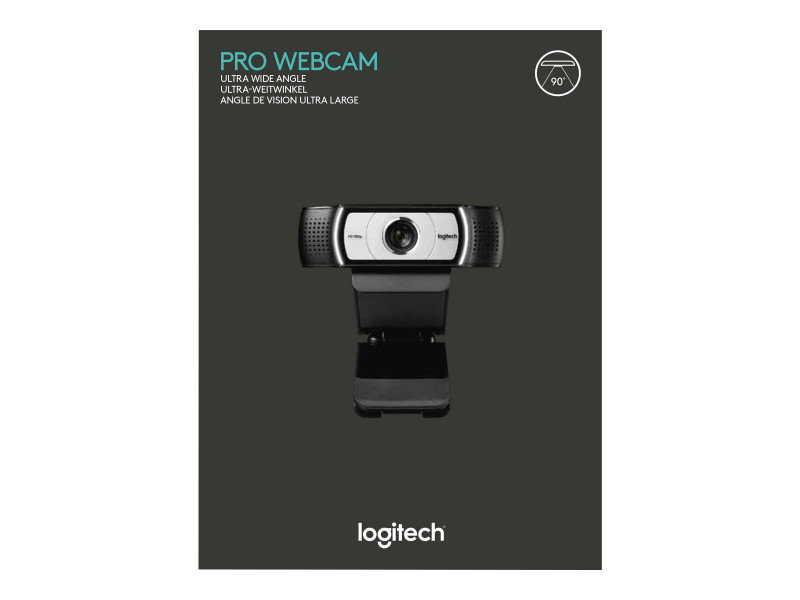 Webcaméra HD 1080p à ultra-grand-angle Pro C930E de Logitech