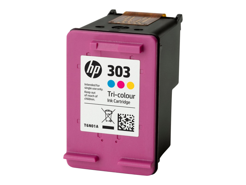 HP 303 Pack de 2 Cartouches d'Encre, Noire et Trois Couleurs