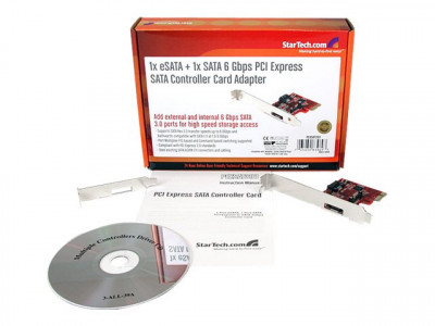 Startech : 1X ESATA 1X SATA 6 GBPS PCI EXPRESS SATA CONTROLLER card