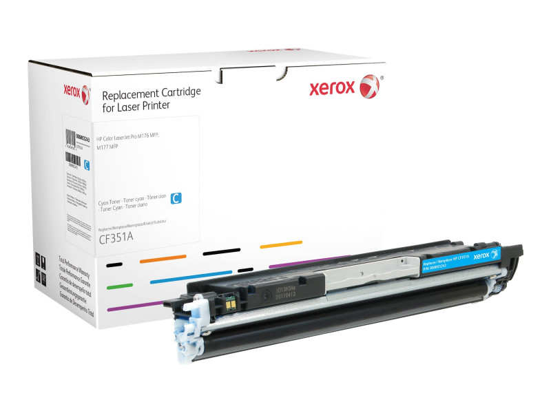 Xerox Cyan cartouche toner équivalent à HP 130A - CF351A - 1000 pages