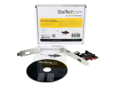 Startech : 2 PORT PCI EXPRESS USB 3.0 card 1 INTERNAL 1 EXTERNAL