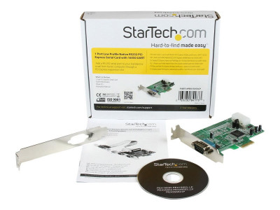 Startech : 1 PORT LOW PROFILE PCI EXPRESS SERIAL card W/ 16550 UART