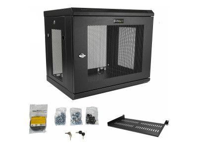 Startech : 9U WALL MOUNT RACK - WALL MOUNT SERVER et NETWORK CABINET-17IN