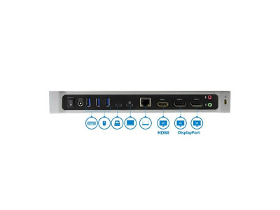 Startech : TRIPLE-4K MONITOR USB-C DOCK WINDOWS/MACBOOK - POWER DELIVERY