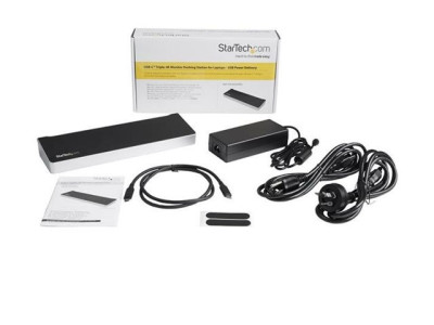 Startech : TRIPLE-4K MONITOR USB-C DOCK WINDOWS/MACBOOK - POWER DELIVERY