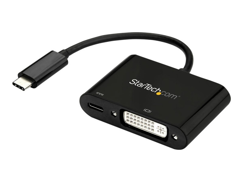 Startech : USB C TO DVI ADAPTER avec POWER DELIVERY - WHITE - USB-C ADAPTER