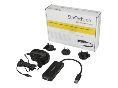 Startech : 4PORT USB 3.0 HUB avec CHARGE PORT - POWERED USB 3.0 HUB