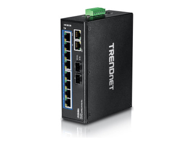 TrendNet : 10-PORT HARDENED INDUSTRIAL GIGABIT DIN-RAIL SWITCH