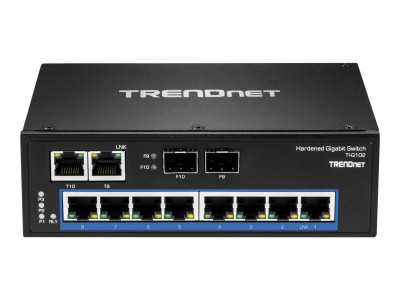 TrendNet : 10-PORT HARDENED INDUSTRIAL GIGABIT DIN-RAIL SWITCH