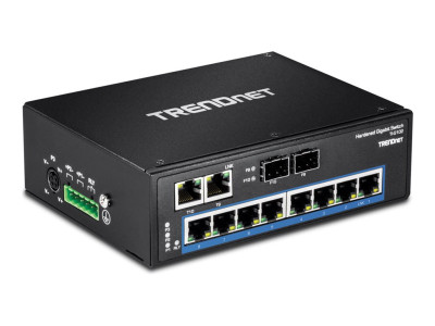 TrendNet : 10-PORT HARDENED INDUSTRIAL GIGABIT DIN-RAIL SWITCH