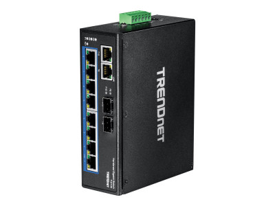 TrendNet : 10-PORT HARDENED INDUSTRIAL GIGABIT DIN-RAIL SWITCH