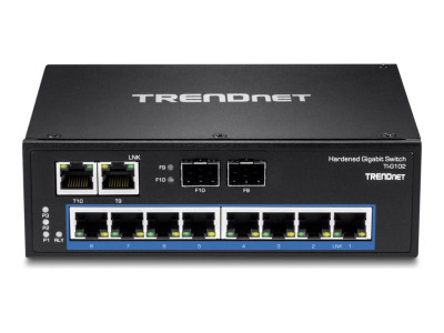 TrendNet : 10-PORT HARDENED INDUSTRIAL GIGABIT DIN-RAIL SWITCH