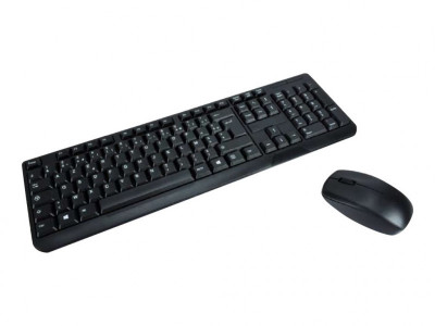 MCL Samar : WIRELESS KEYBOARD / MOUSE kit BLACK