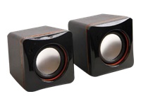 MCL Samar : MINI SPEAKERS 2 X 2W RMS 120W PMPO POWERED BY USB BLACK