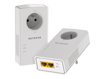 Netgear : pack OF 2 GIGABIT PLC ADAPTERS 2 PORTS 10/100/1000 RJ45 ON EACH