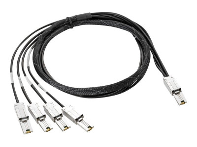 HPe : HP 2M EXT MINI-SAS TO 4X1 MINI-SAS cable